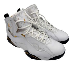 Nike Air Jordan True Flight Men's White Gold Basketball Shoes Size 12 342964-107